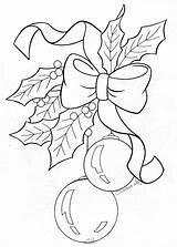 Christmas Coloring Holly Pages Color Print Getcolorings Printable Bauble sketch template