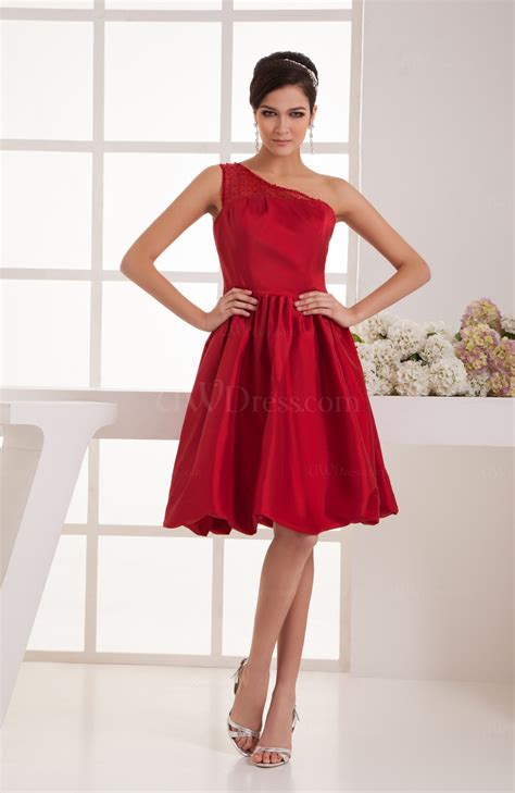 Dark Red Short Bridesmaid Dress Inexpensive Amazing