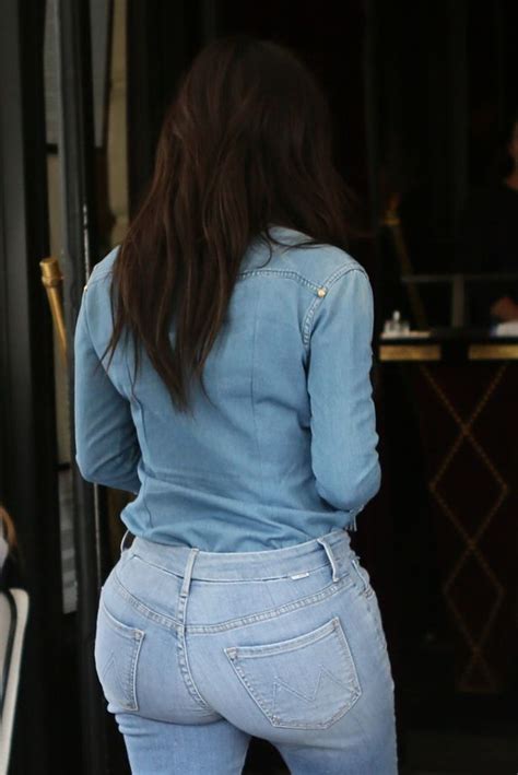 kim kardashian wears tightest jeans ever made and flaunts her bum while