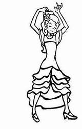 Coloring Flamenco Pages Dancer Kids Colouring Spain National Dancers Dress Costumes Spanish Hula Clothing Print Traditional Drawing Getdrawings Hispanic Getcolorings sketch template