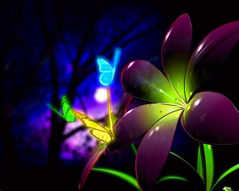 imagem de fundo flor  borboletas luminosas imagens de fundo