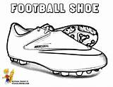Cleats Chaussures Yescoloring Chaussure Shoe sketch template