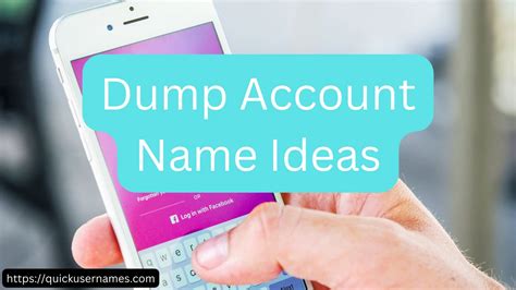dump account names ideas facebook instagram