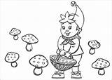 Noddy Automne Cogumelos Champignons Oui Funghi Duende Coloriages Ramasse Dibujo Coloriage Pilze Colhendo Paginas Ausdrucken Tudodesenhos Colorir sketch template