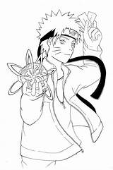 Rasengan Minato Coloring Pages Naruto Template sketch template