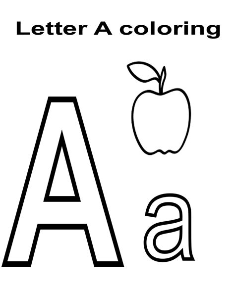 early education letter  worksheets coloring