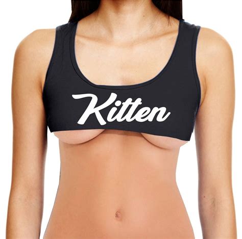kitten cut  tank top crop top shirt womens sexy hot belly etsy