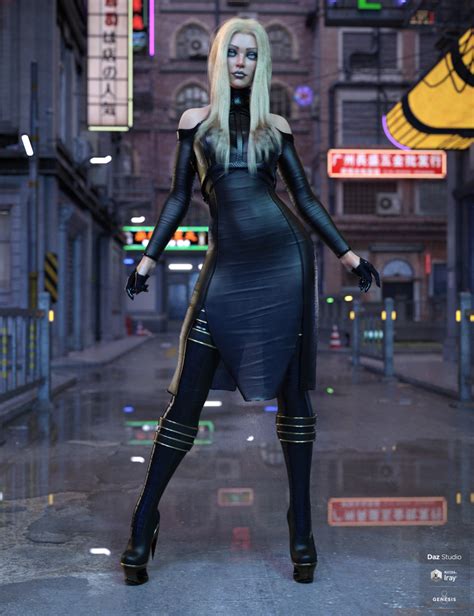 dforce fzx outfit for genesis 8 females daz 3d