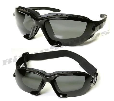 Polarized Motorcycle Sunglasses Removable Foam Strap Biker