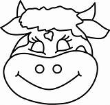 Vaca Colorir Imprimir Vacas Rosto Kuh Antifaz Vaquinha Mascaras Pintura Carnaval Riscos Cabeza Retirado Educação Infância Créditos Crafts Sorrindo Coloringcity sketch template