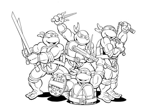 teenage mutant ninja turtles colors az coloring pages