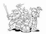 Coloring Turtles Pages Ninja Turtle Cartoon Tmnt Teenage Mutant Comments sketch template