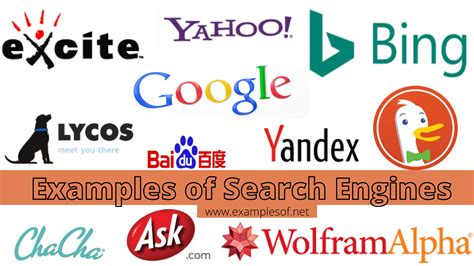 examples  search engines