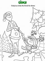 Grinch Coloring sketch template