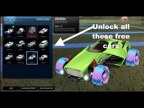 How To Unlock Cars In Rocket League Unlockable Cars In Rocket League
