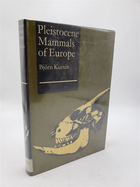 pleistocene mammals  europe  bjorn kurten  library hardcover