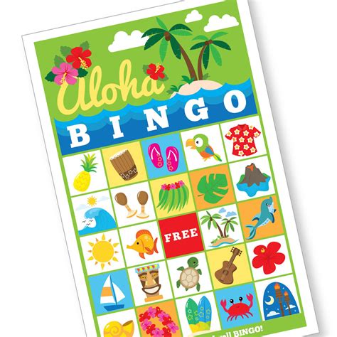 hawaiian bingo cards printable printable bingo cards