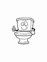 Toilette Toiletten sketch template