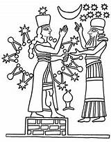 Ishtar Drawing Enlil Inanna Nanna Mesopotamia Symbols Priest Nannar Gods Ningal Mesopotamian Star Getdrawings Goddess Babylon Being Anu Worshipped Statue sketch template