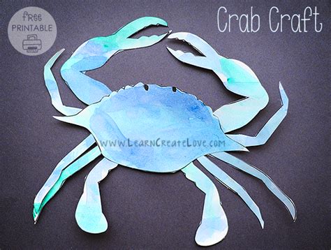 printable crab craft