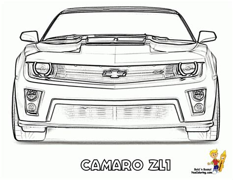 camaro zl coloring pages      learn