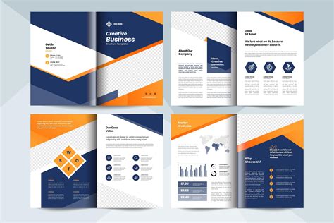 creative business brochure layout template corporate business booklet