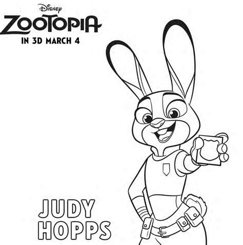 zootopia coloring pages  printables   kids zootopiaevent