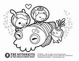 Octonauts Octonautas Colorear Gup Pegar Colouring Kratt Aventuras Amigazazo Cuttlefish Sheet sketch template