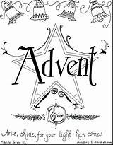 Advent Coloring Pages Wreath Christmas Printable Calendar Christian Kids Print Worksheets Book Sunday Candles Sheets Season Children Sheet Color First sketch template