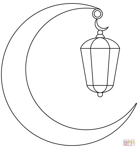 ramadan moon coloring page  printable coloring pages