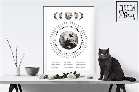 full moon  printable moon phase calendar   printable