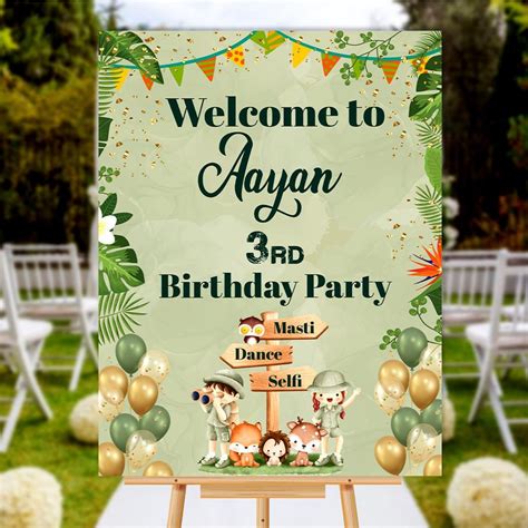 personalised birthday party  board kids birthday sign board