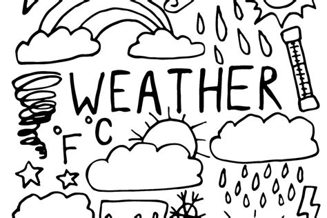 weather coloring pages printable