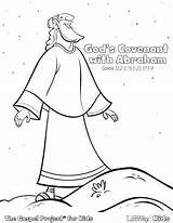 Abraham Coloring Pages Bible Isaac Rebekah School Sunday Kids Lot Drawing Preschool God Abram Covenant Promise Activities Sarah Sodom Clip sketch template