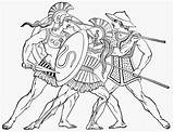 Spartan Granger Achilles Ancient Athenian Spartans sketch template