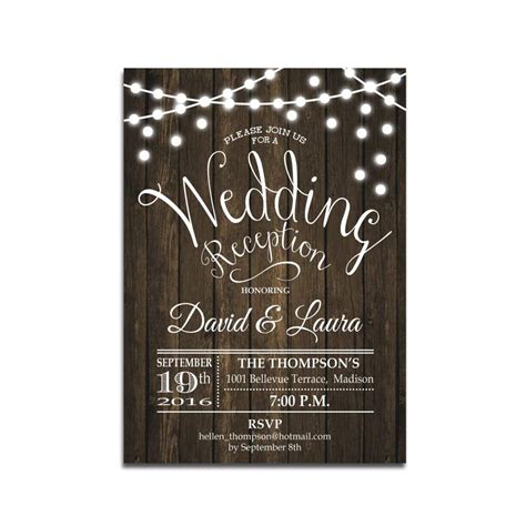 reception  wedding invitations wedding reception