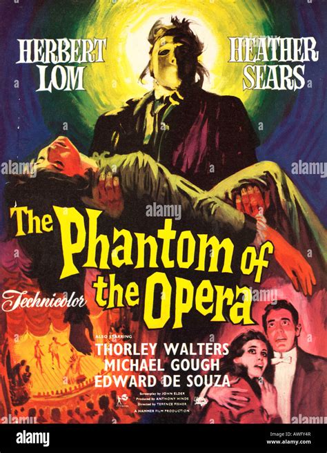 phantom   opera  poster stock photo alamy