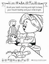 Coloring Hygiene Dental Pages Teeth Personal Healthy Drawing Brush Health Body Kids Printable Sheets Christmas Children Activities Color Post Worksheet sketch template