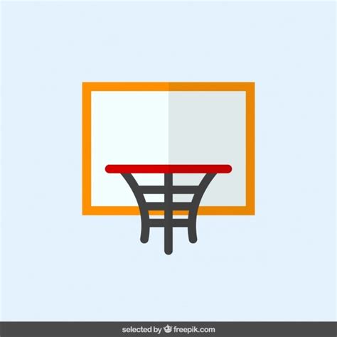 basketball hoop  flat design vector