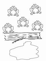 Frogs Speckled Bum Monkey Preschool Printables Coo sketch template