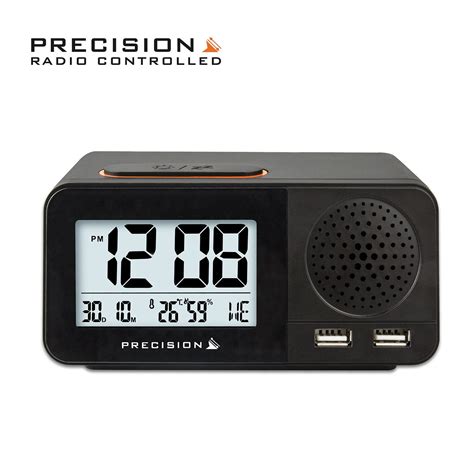 precision radio controlled usb dual alarm clock reviews