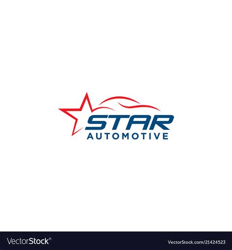 star automotive car logo design template vector image