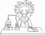 Coloring Science Chemistry Scientist Pages Interested Become Help Kids sketch template