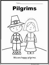 Pilgrim Pilgrims Madebyteachers Indians sketch template