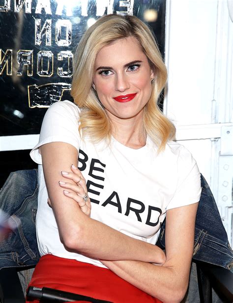 allison williams i get more attention from men as a blonde