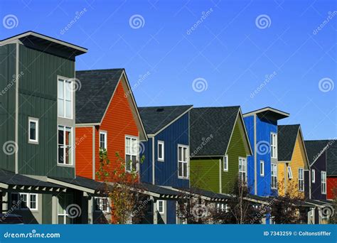 colorful houses stock image image  abstract design