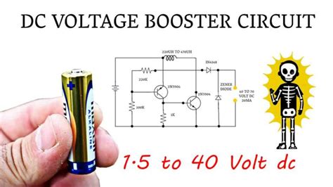 dc voltage booster circuit transistors
