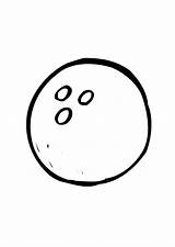 Malvorlage Bowlingball sketch template