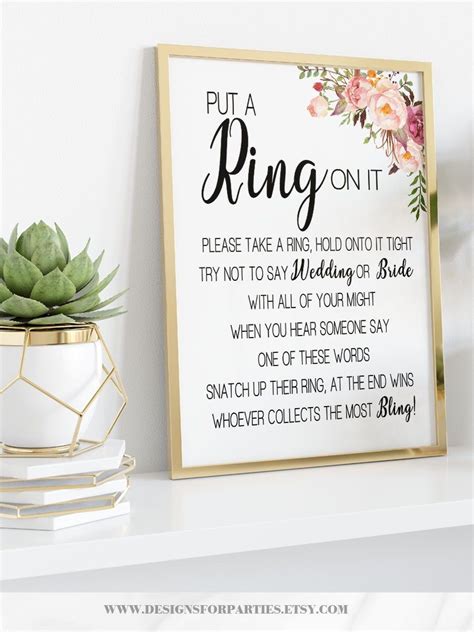 put a ring on it bridal shower game free printable