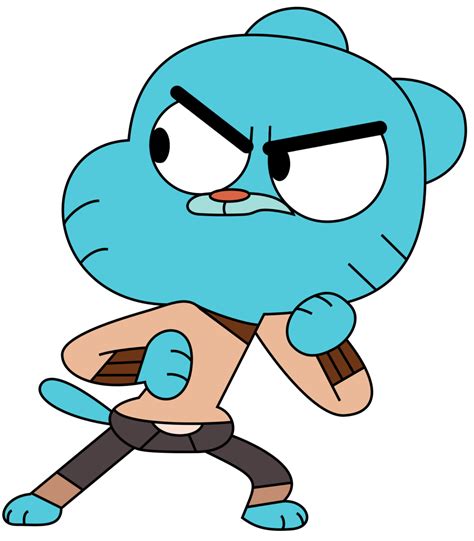 image gumball fighting stance by bornreprehensible